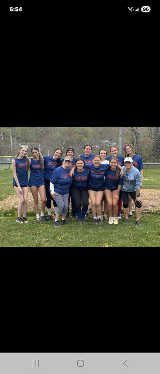 Girls Softball Team even though not successful had great camaraderie and lots of fun!